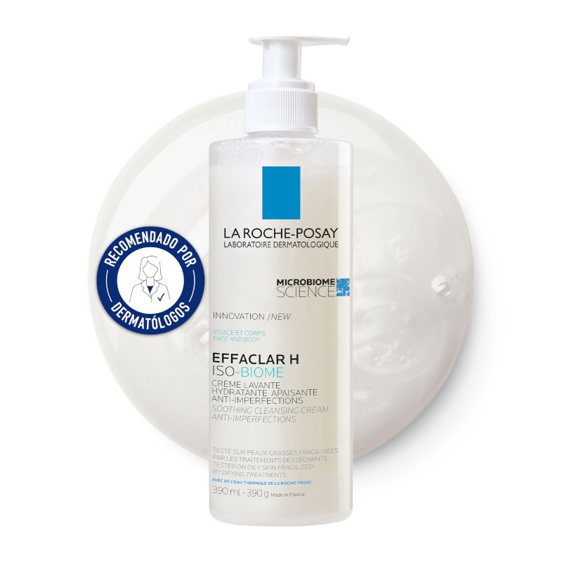 EFFACLAR H Iso-Biome Crema Detergente Pelli Grasse 390ml - La Roche Posay EFFACLAR H Iso-Biome Crema Detergente Pelli Grasse 390ml - La Roche Posay