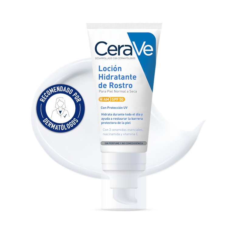 CERAVE Loción Hidratante Facial SPF50 (52ml)