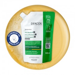 VICHY Dercos Shampoing Antipelliculaire Cheveux Secs ECO RECHARGE Duplo 2x500ml