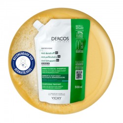 VICHY Dercos Anti-Dandruff Shampoo for Normal-Oily Hair ECO RECHARGE Duplo 2x500ml