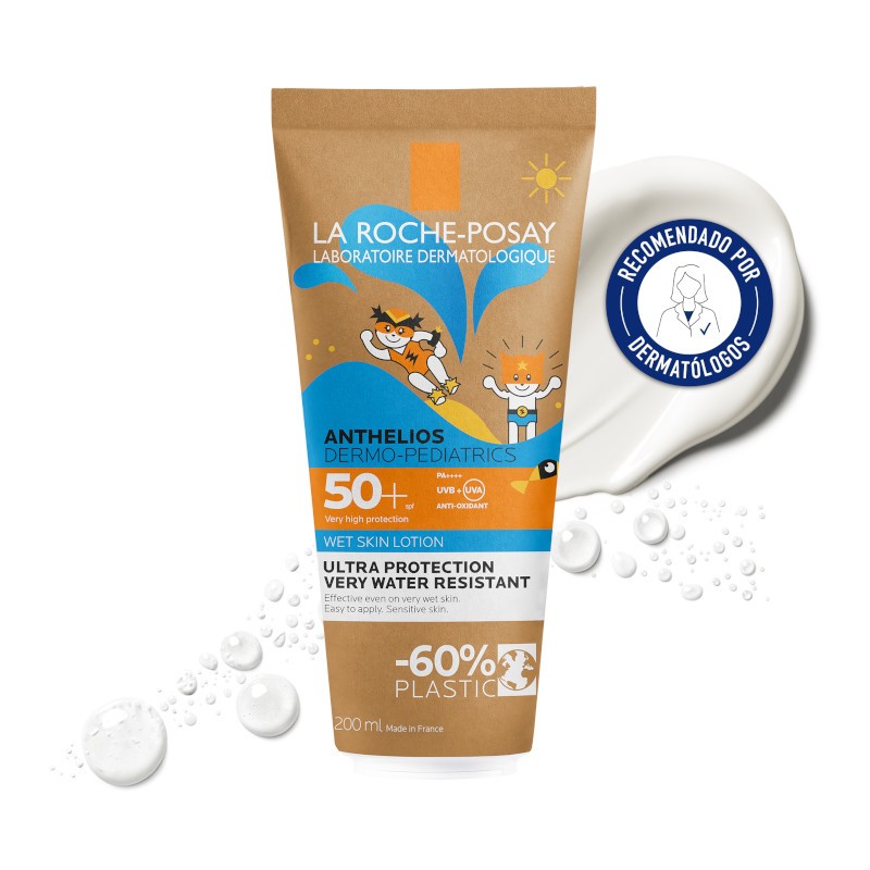 ANTHELIOS Dermo-Pediatrics Wet Skin Lotion SPF50+ LA ROCHE POSAY Duplo 2x200ml