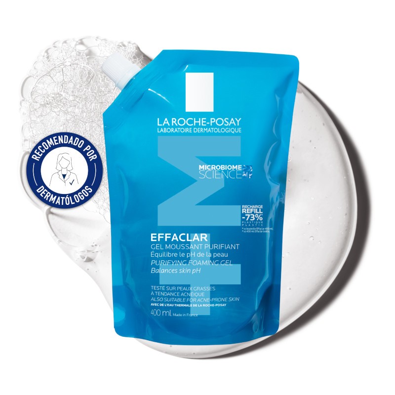 EFFACLAR Gel Purificante +M Ecorecarga Piel Grasa 400ml - La Roche Posay