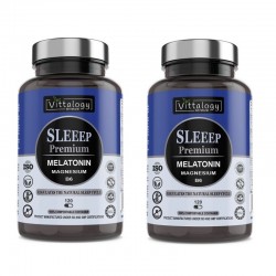 Vittalogy Melatonina Sleep Premium 2x120 cápsulas【PACOTE DE ECONOMIA】