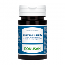 Bonusan Vitamina D3 e K2 60 Cápsulas