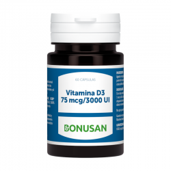 Bonusan Vitamina D3 75 mcg / 3000 UI 60 cápsulas de gel