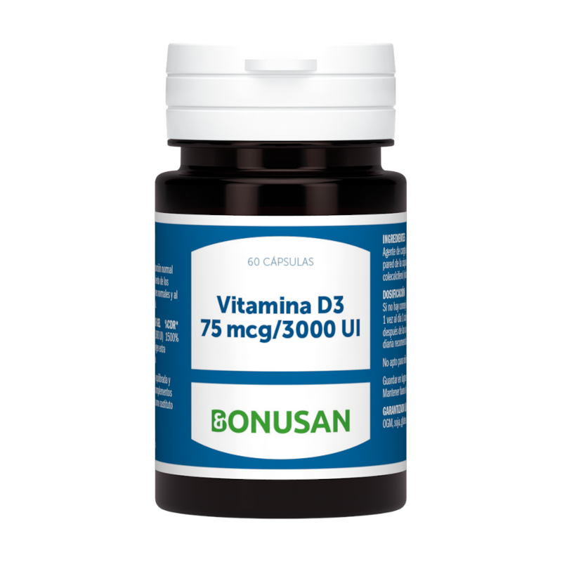 Bonusan Vitamin D3 75 Mcg / 3000 IE 60 Gelkapseln Bonusan Vitamin D3 75 Mcg / 3000 IE 60 Gelkapseln