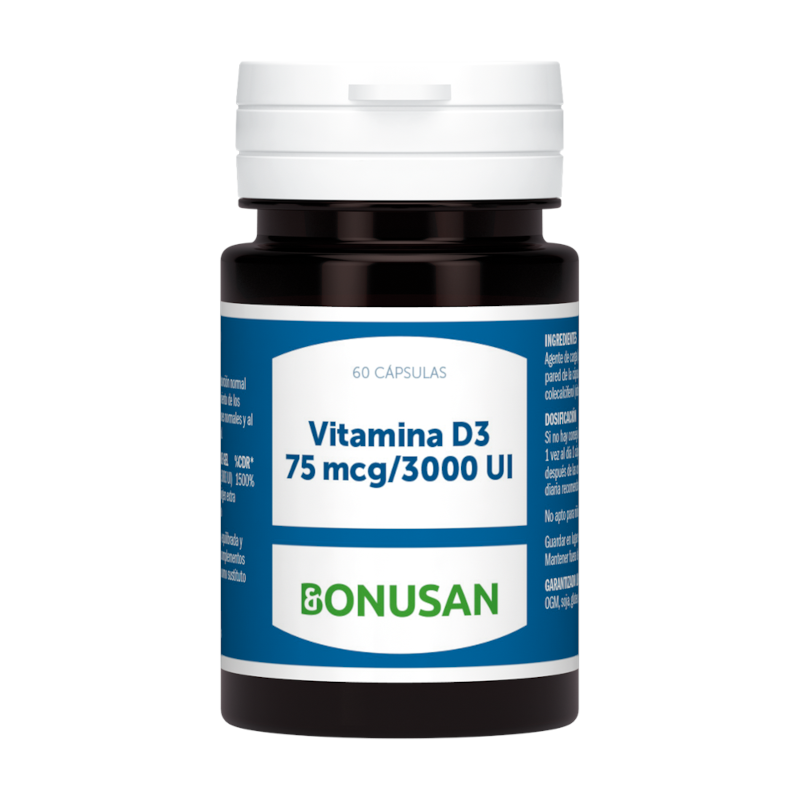 Bonusan Vitamin D3 75 Mcg / 3000 IU 60 Gel Capsules