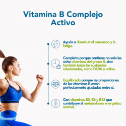 Bonusan Complexe actif de vitamine B 60 gélules