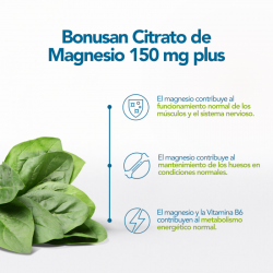 Bonusan Citrato de Magnésio 150 Mg Plus 60 comprimidos
