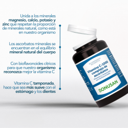 Bonusan Vitamina C-1000 Complejo De Ascorbatos 90 Comprimidos