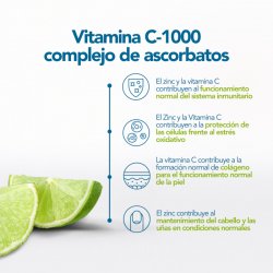 Bonusan Vitamina C-1000 Complejo De Ascorbatos 180 Comprimidos