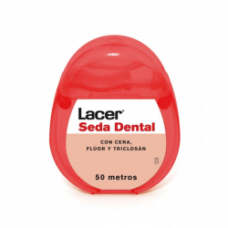 Lacer Zahnseide mit Wachs, Fluorid und Triclosan 50M kaufen