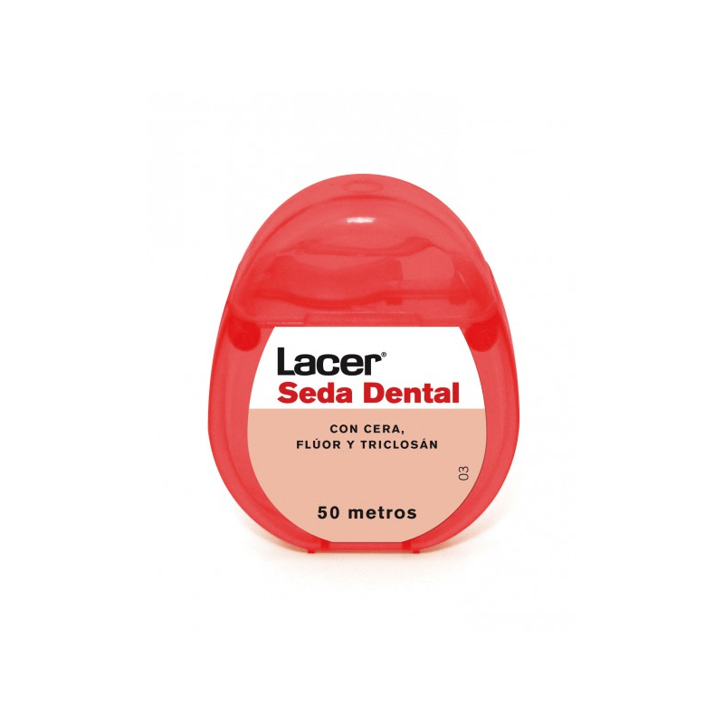 Lacer Zahnseide mit Wachs, Fluorid und Triclosan 50M kaufen