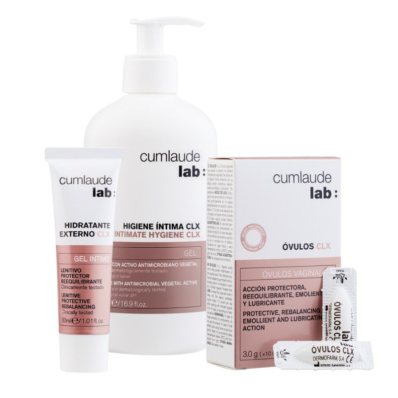 CUMLAUDE LAB Pack "Stop Itching" Reiniger + Feuchtigkeitscreme + Ovula
