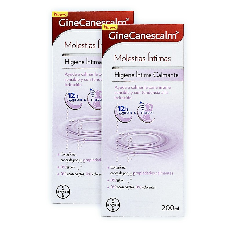 GINECANESCALM Duplo Beruhigendes Intimhygiene-Gel 2x200ml