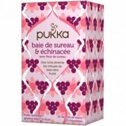Infusion de sureau et d'échinacée biologique Pukka 20 filtres
