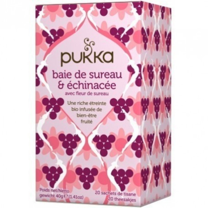 Pukka Infusão orgânica de sabugueiro e equinácea 20 filtros