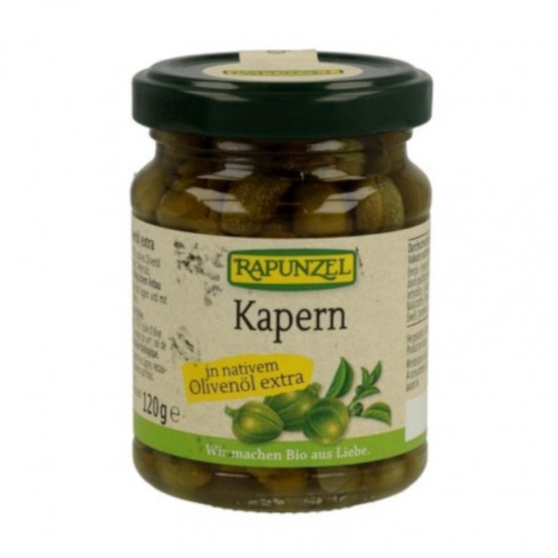 Huile d'olive aux câpres Rapunzel 120 gr Huile d'olive aux câpres Rapunzel 120 gr