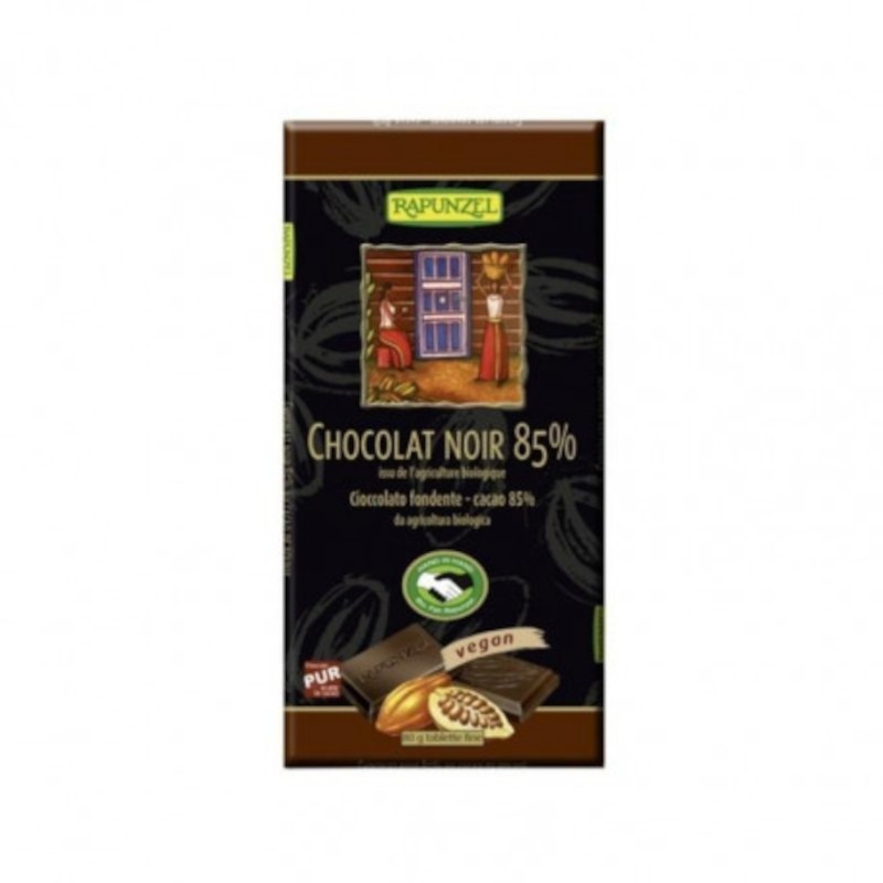 Rapunzel Chocolate 85% Organic Cocoa 80 gr Rapunzel Chocolate 85% Organic Cocoa 80 gr
