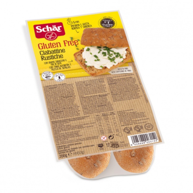 Schar Ciabattine Rustico 200 gr Schar Ciabattine Rustico 200 gr