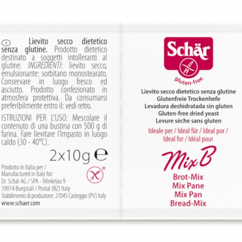 Schar Dry Yeast 2x10 gr