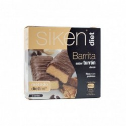 Siken Diet Barrita Sabor Turrón 36 g 5 Unidades