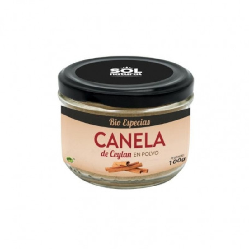 Poudre de cannelle de Ceylan biologique Solnatural 100 g