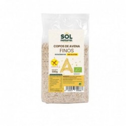 Flocos de Aveia Fina Sem Glúten Orgânicos Solnatural 500g