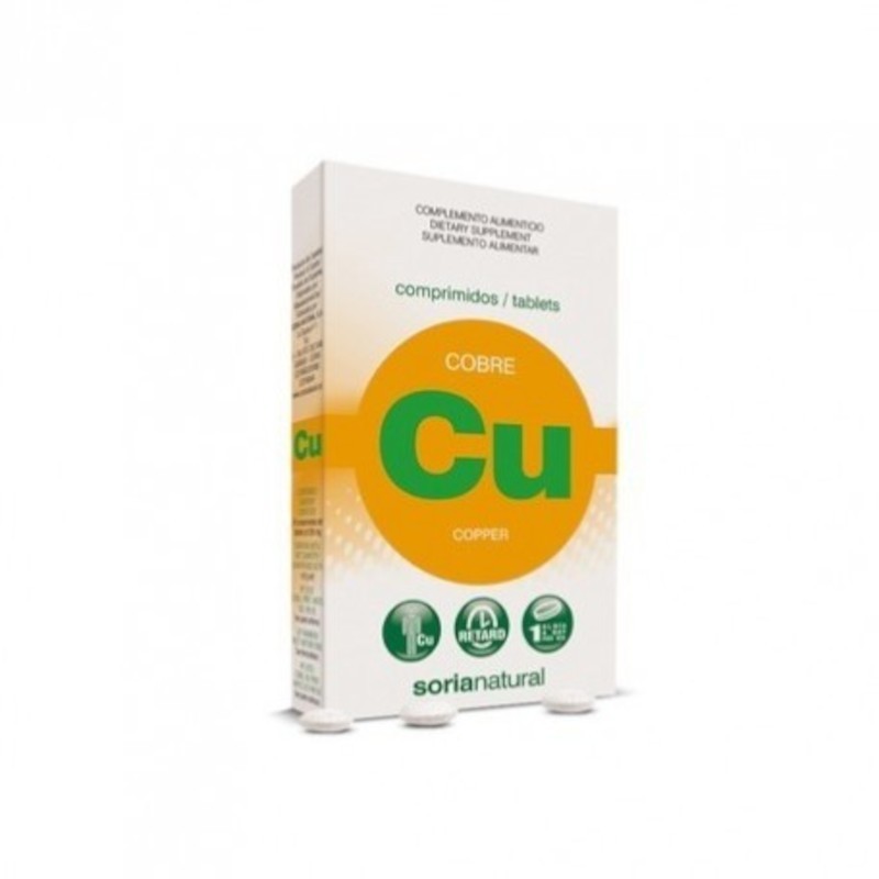 Soria Natural Copper Retard 200 mg 24 comprimés Soria Natural Copper Retard 200 mg 24 comprimés