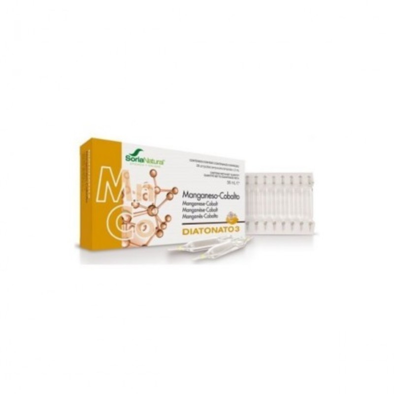 Diatonate 3 Manganèse-Cobalt Soria Natural 28 Ampoules Diatonate 3 Manganèse-Cobalt Soria Natural 28 Ampoules