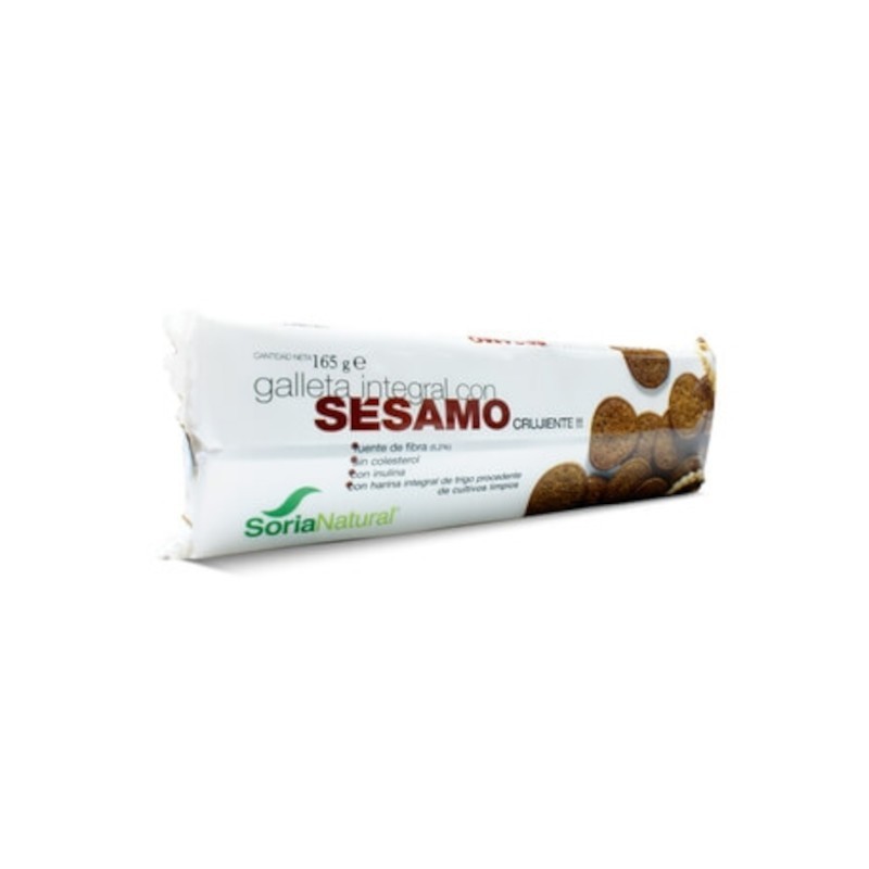 Biscuits au blé complet et au sésame de Soria Natural 160 g Biscuits au blé complet et au sésame de Soria Natural 160 g
