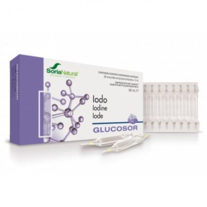 Glucosor Iode Soria Natural 28 Ampoules de 2 ml Glucosor Iode Soria Natural 28 Ampoules de 2 ml