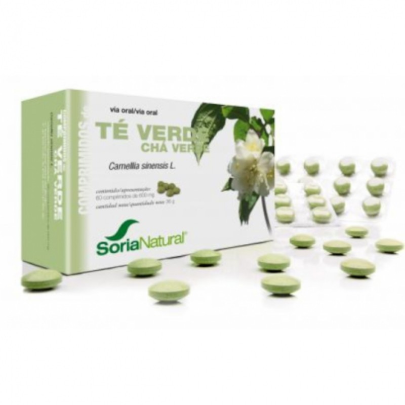 Thé vert Soria Natural 60 comprimés 600 mg Thé vert Soria Natural 60 comprimés 600 mg