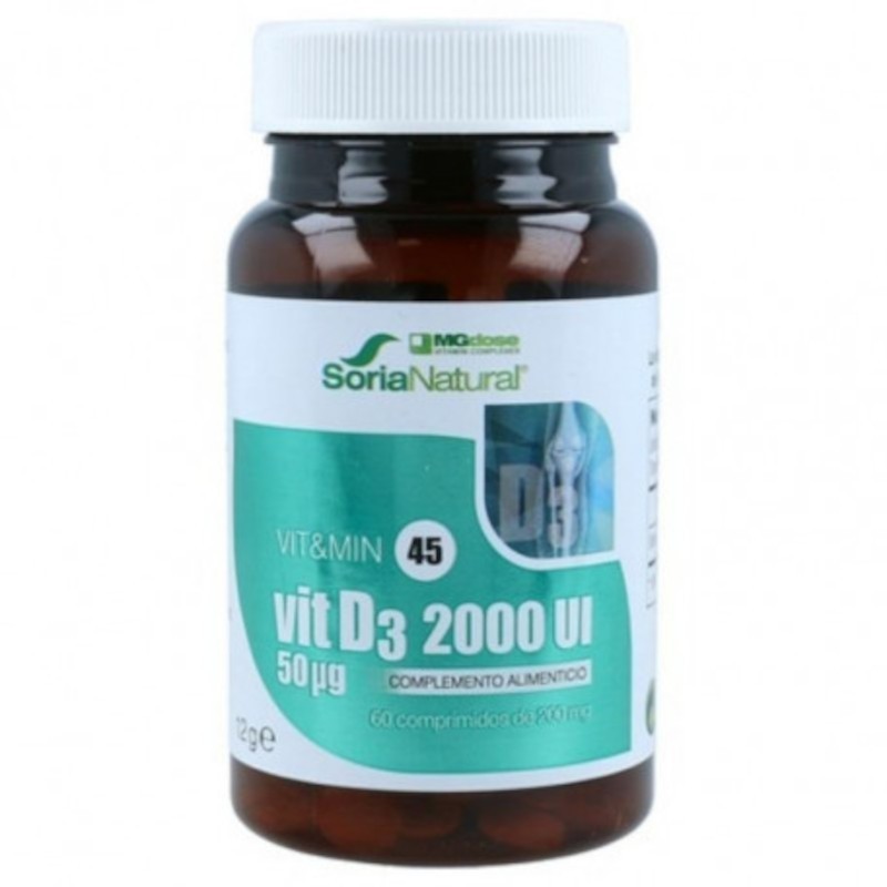 Soria Natural Vitamina D3 2000 UI 60 Comprimidos Soria Natural Vitamina D3 2000 UI 60 Comprimidos