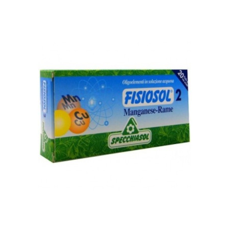 Specchiasol Fisiosol 2 Mangan Kupfer 20 Ampullen 2 ml Specchiasol Fisiosol 2 Mangan Kupfer 20 Ampullen 2 ml