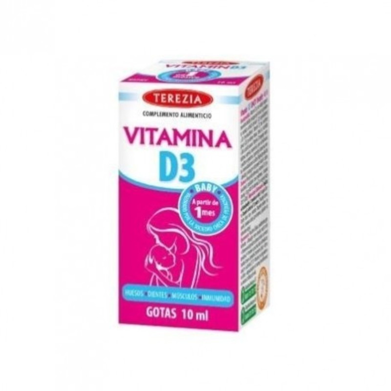 Terezia Vitamina D3 Gotas 10 ml Terezia Vitamina D3 Gotas 10 ml