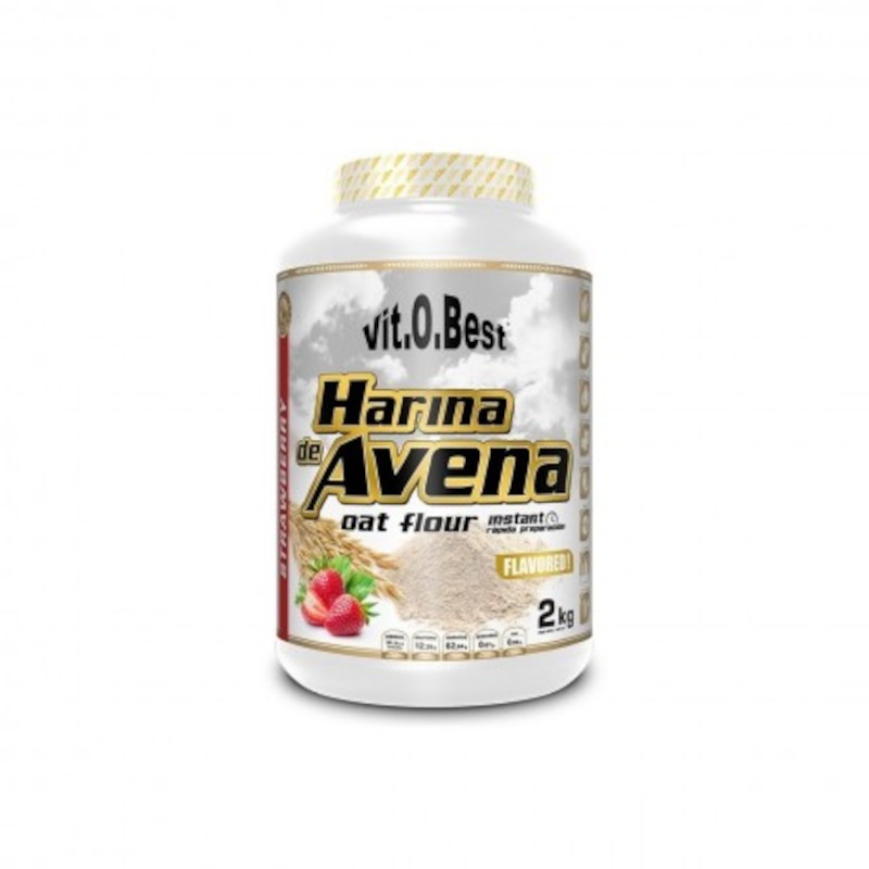 Vitobest Harina de Avena Sabor Fresa 2 kg