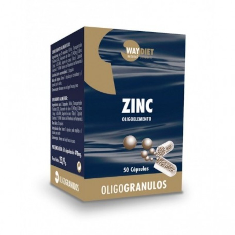 Oligogrânulos de Zinco Waydiet 50 Cápsulas Oligogrânulos de Zinco Waydiet 50 Cápsulas