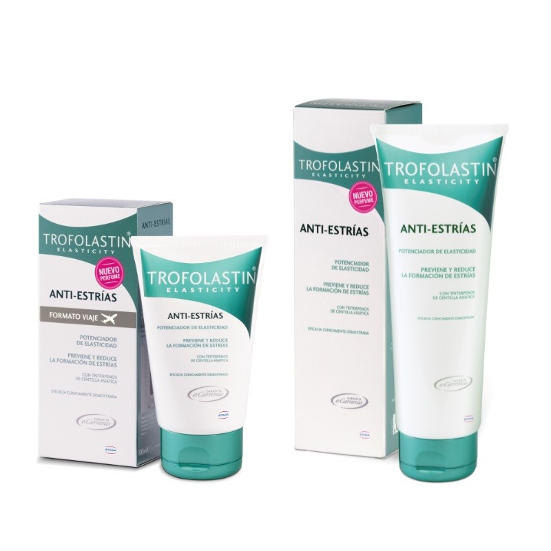 TROFOLASTIN Anti-Dehnungsstreifen 250ml + Trofolastin Anti-Dehnungsstreifen 100ml Reisegröße