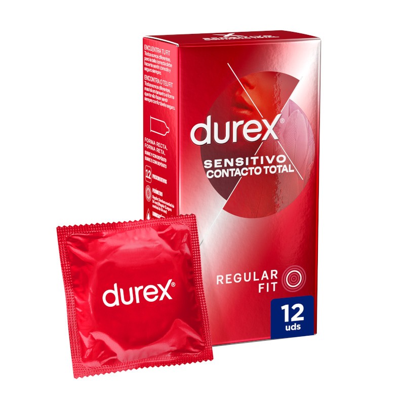 Preservativo DUREX Sensitive Total Contact 12 unità Preservativo DUREX Sensitive Total Contact 12 unità