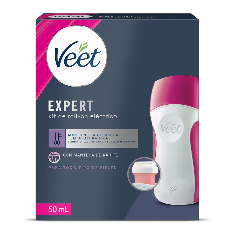 VEET Easy Wax Elektrisches Roll-On Kit Warmwachs