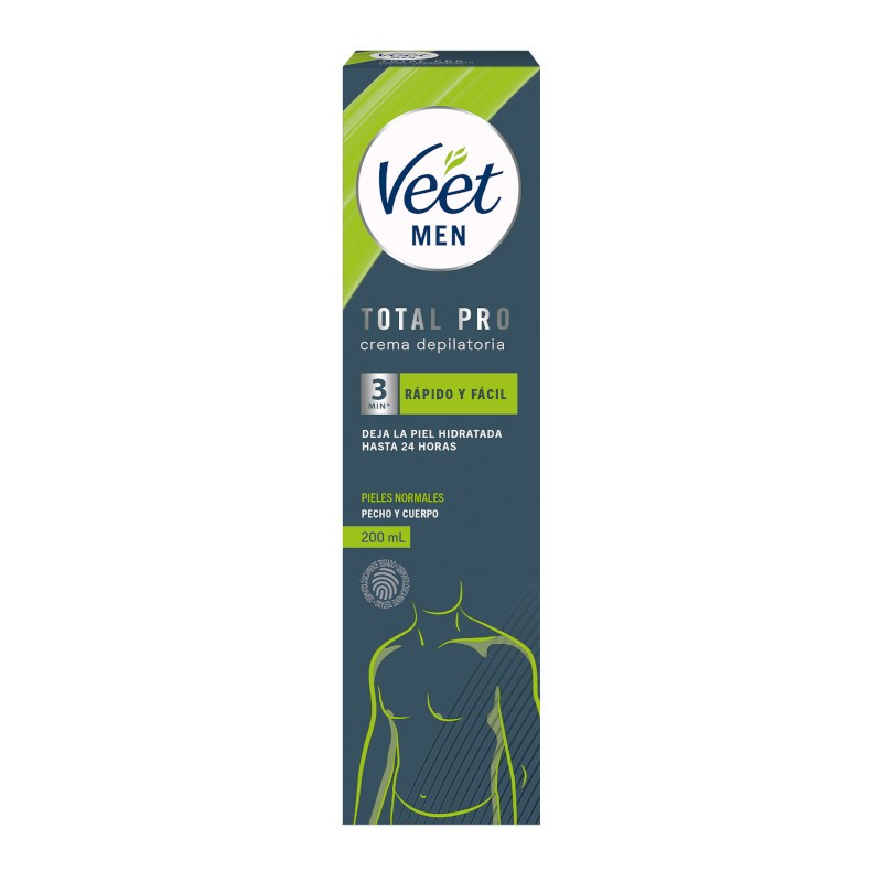 VEET Men Haarentfernungscreme für normale Haut und Körper, 200 ml