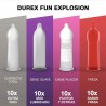 Préservatifs mixtes Durex Fun Explosion Saveur Fraise, Give Me Pleasure, Soft Sensitive et Total Contact 40 unités