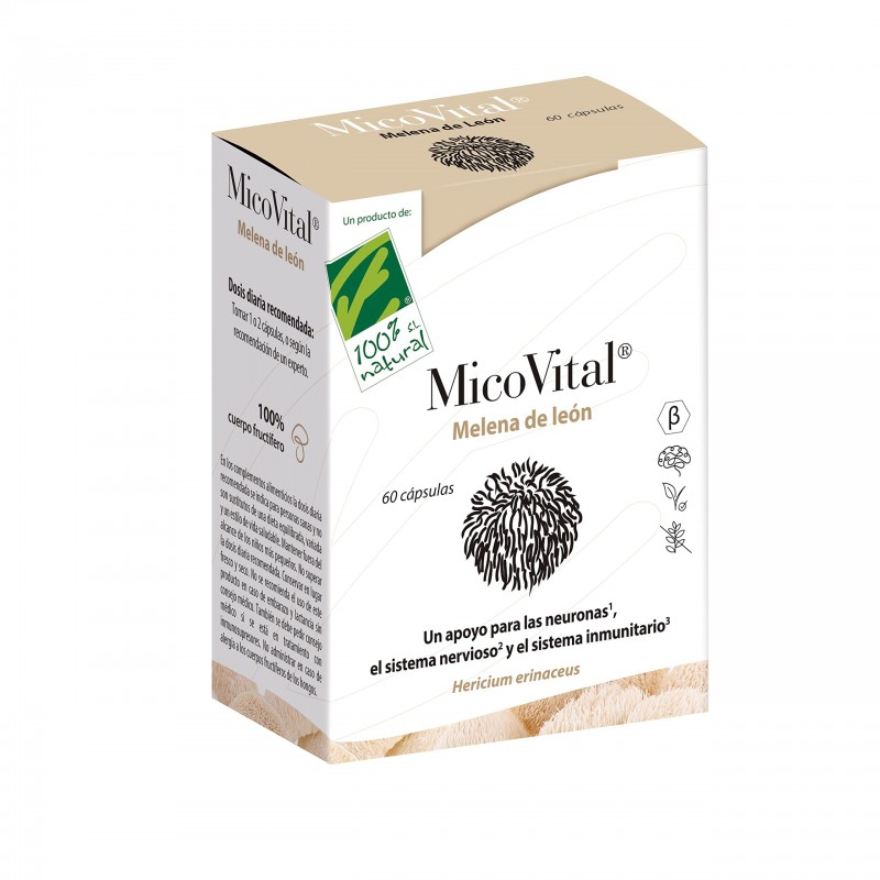 Micovital Crinière de Lion 100% Naturelle 60 Gélules