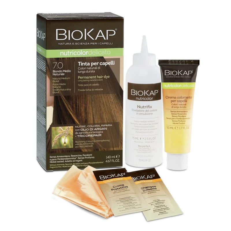 Biokap Delicato Dye 7.00 Nat Medium Blonde