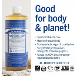 Bronner Jabon Liq. Menta Bio 945ml 【OFERTA ONLINE】