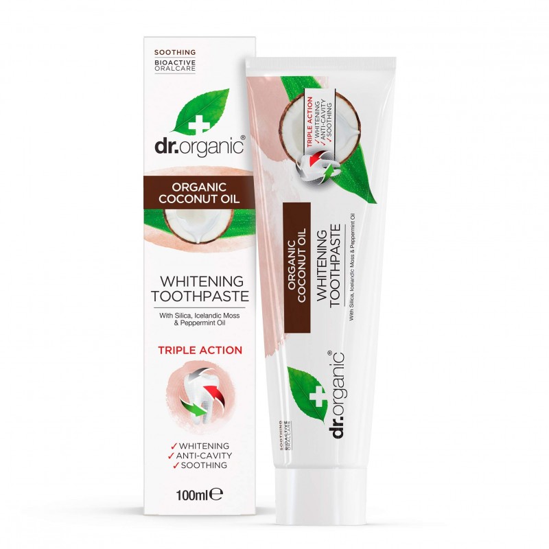 Dentifrice à l'huile de coco Dr. Organic 100 ml