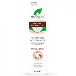 Dentifrice à l'huile de coco Dr. Organic 100 ml 【OFFRE EN LIGNE】
