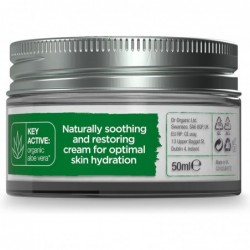 Crème à l'Aloe Vera Dr. Organic 50 ml 【EXPÉDITION 24 heures】