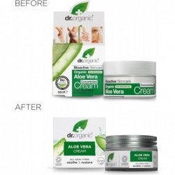 Crème à l'Aloe Vera Dr. Organic 50 ml 【EXPÉDITION 24 heures】